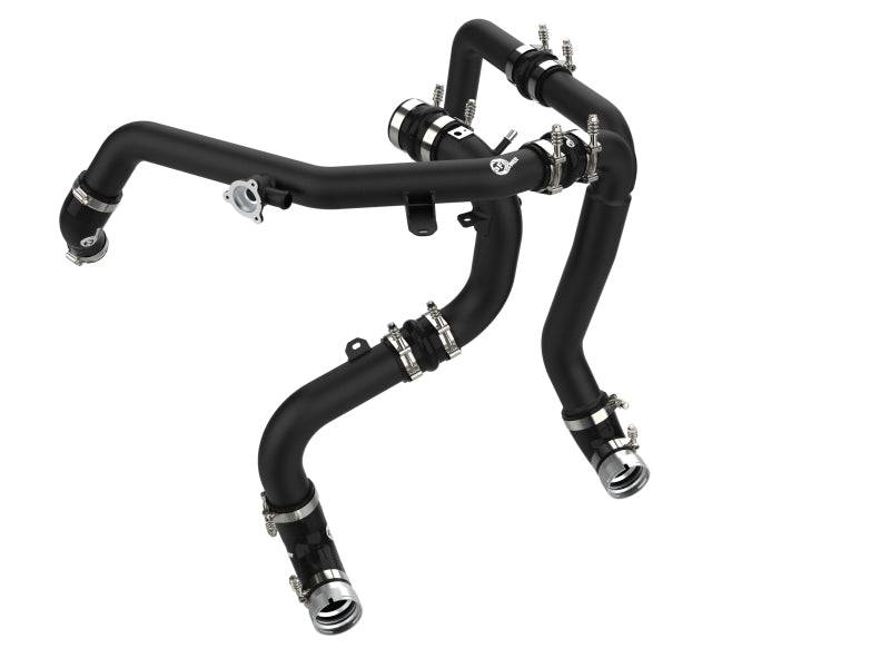 aFe 21-22 Ford Bronco V6-2.7Ltt BladeRunner Alum Hot & Cold Charge Pipe Kit - Black - My Store