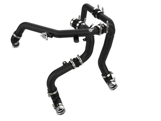 aFe 21-22 Ford Bronco V6-2.7Ltt BladeRunner Alum Hot & Cold Charge Pipe Kit - Black - My Store