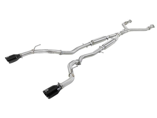 aFe Takeda 2.5in 304 SS Cat-Back Exhaust System w/ Black Tips 16-18 Infiniti Q50 V6-3.0L (tt) - My Store