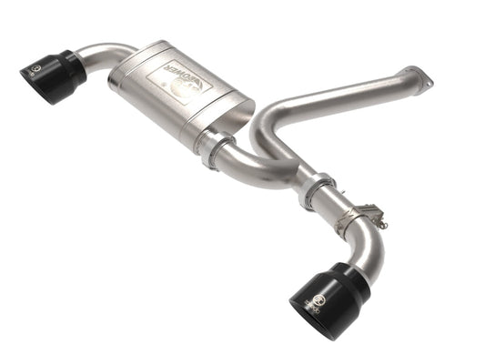 aFe 22-23 Hyundai Kona N L4 2.0L (t) Takeda 3in SS Axle-Back Exhaust System w/ Black Tips - Mammoth Racing -