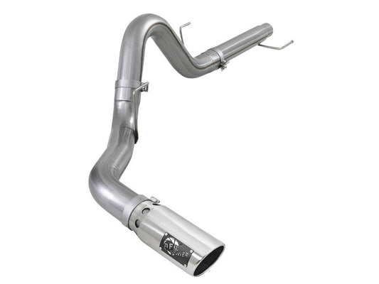 aFe 2021 Ford F-150 V6-3.0L (td) Large Bore 409 SS DPF-Back Exhaust System w/ Polished Tip - Mammoth Racing -