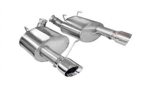 Corsa 11-14 Ford Mustang GT/Boss 302 5.0L V8 Polished Xtreme Axle-Back Exhaust - Mammoth Racing -
