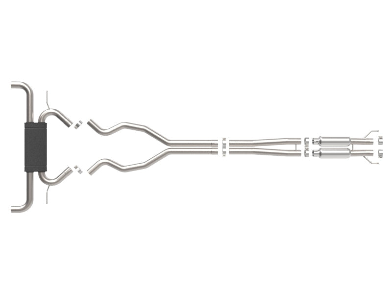 aFe Vulcan Series 2 1/2in 304 SS Cat-Back 19-20 Ford Edge ST V6 2.7L(tt) - Mammoth Racing -