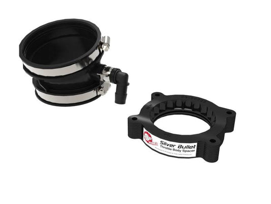 aFe 2020 Vette C8 Silver Bullet Aluminum Throttle Body Spacer / Works With aFe Intake Only - Black - My Store