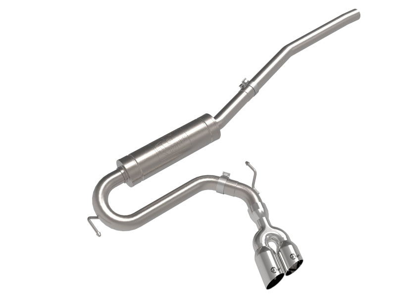 aFe 22-23 Ford Maverick EcoBoost L4 2.0L(t) Rebel Series 2-1/2in 304 SS Cat-Back w/ Polished Tip - Mammoth Racing -