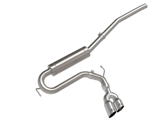 aFe 22-23 Ford Maverick EcoBoost L4 2.0L(t) Rebel Series 2-1/2in 304 SS Cat-Back w/ Polished Tip - Mammoth Racing -