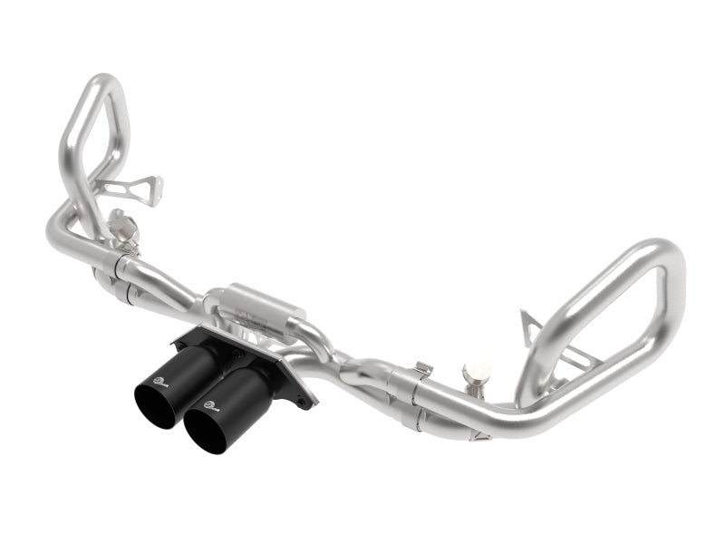 afe 14-16 Porsche 911 GT3 991.1 H6 3.8L MACH Force-Xp 304 SS Cat-Back Exhaust System w/ Black Tips - Mammoth Racing -
