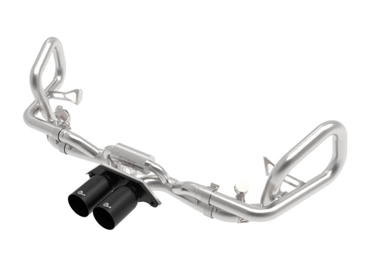 afe 14-16 Porsche 911 GT3 991.1 H6 3.8L MACH Force-Xp 304 SS Cat-Back Exhaust System w/ Black Tips - Mammoth Racing -