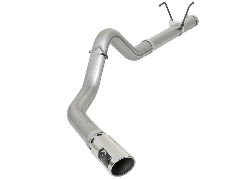 aFe LARGE BORE HD 4in 409-SS DPF-Back Exhaust w/Polished Tip 07.5-12 Dodge Diesel Trucks L6-6.7L(td) - Mammoth Racing -