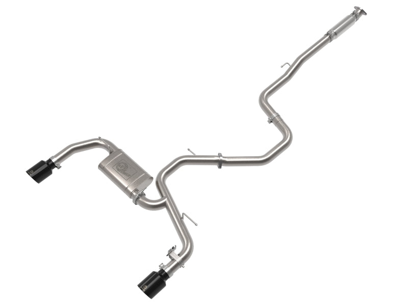 aFe Takeda Hyundai Elantra N 22-23 L4-2.0L (t) 3in 304 SS Cat-Back Exhaust w/ Black Tips - Mammoth Racing -