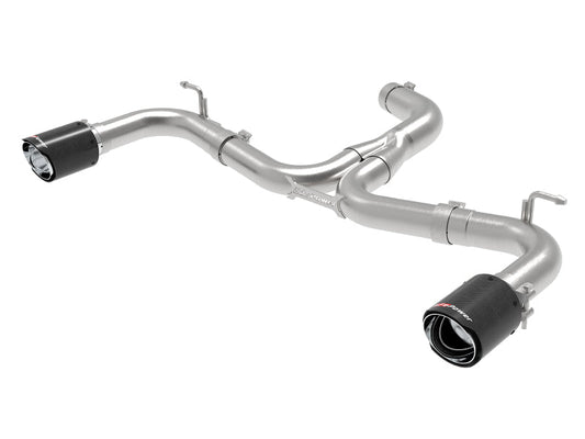 aFe MACH Force-Xp 3in to 2-1/2in Stainless Steel Axle-Back Exhaust Carbon - 15-17 Volkswagen GTI - Mammoth Racing -