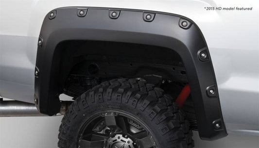 Bushwacker 15-18 GMC Sierra 2500 HD Boss Pocket Style Flares 2pc - Black - Mammoth Racing -