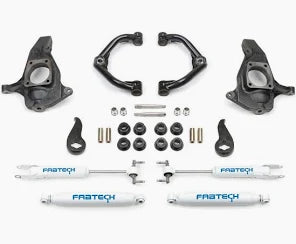 Fabtech 11-19 GM C/k2500hd/3500hd 4in Ultimate System w/Uniball UCA & Perf. Shocks - Mammoth Racing -