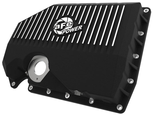 aFe 05-19 VW 1.8L/2.0L w/ Oil Sensor Engine Oil Pan Black POWER Street Series w/ Machined Fins - My Store