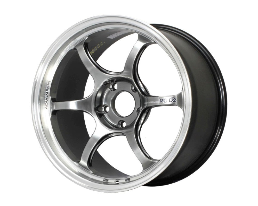 Advan RG-D2 18x9.5 +40mm 5-100 Machining & Racing Hyper Black Wheel - My Store