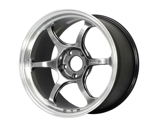 Advan RG-D2 18x9.5 +40mm 5-100 Machining & Racing Hyper Black Wheel - My Store