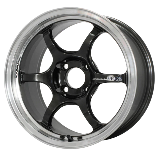 Advan RG-D2 16x8.0 +38 4-100 Machining & Black Gunmetallic Wheel - My Store