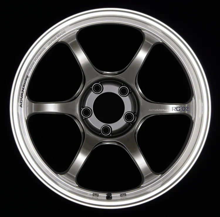 Advan RG-D2 16x8.0 +38 4-100 Machining & Semi Gloss Black Wheel (Special Order No Cancel/Returns) - My Store