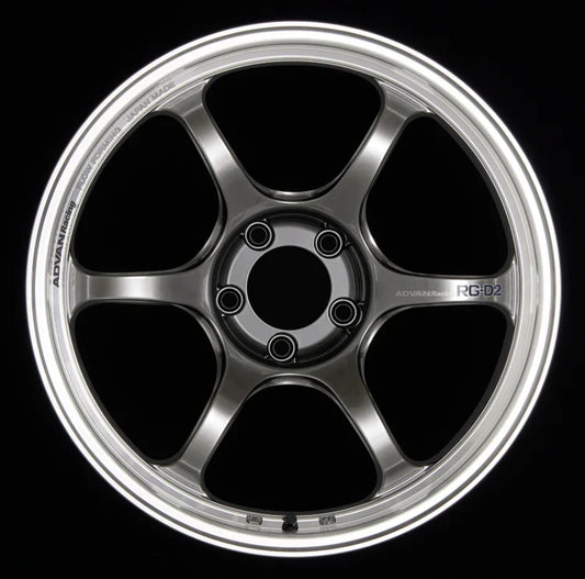 Advan RG-D2 16x8.0 +38 4-100 Machining & Semi Gloss Black Wheel (Special Order No Cancel/Returns) - My Store