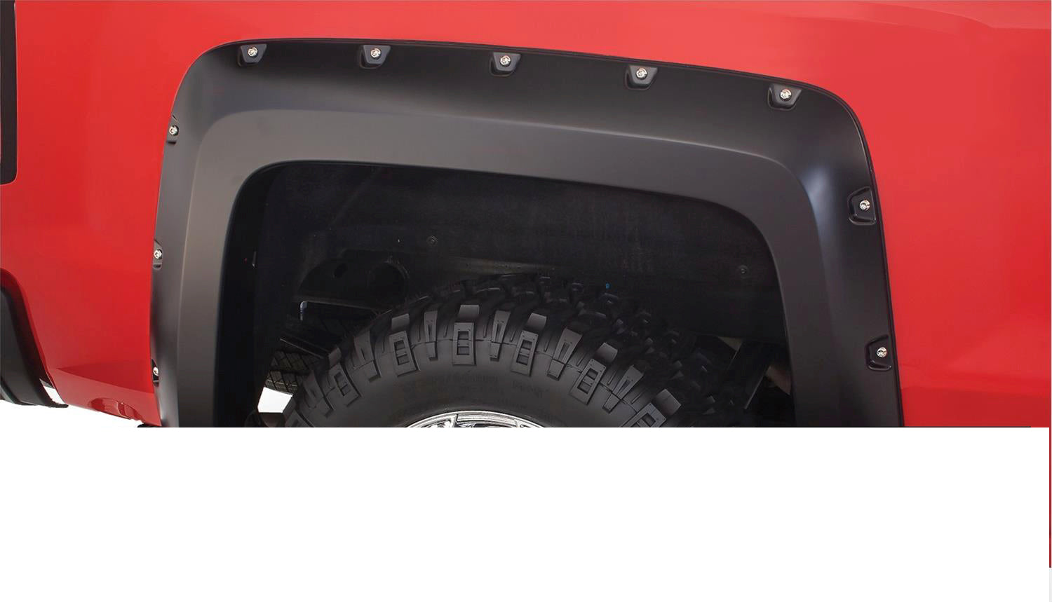 Bushwacker 16-18 Chevy Silverado 1500 Fleetside Pocket Style Flares 4pc 69.3in Bed - Black - Mammoth Racing -