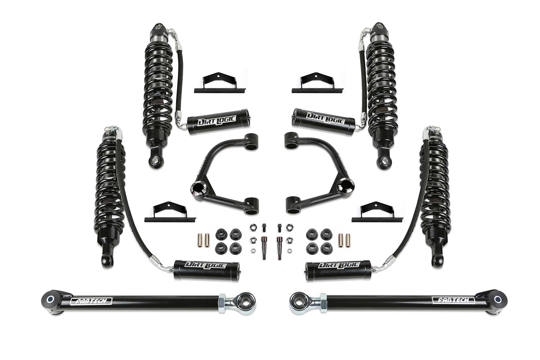 Fabtech 2019 GM K1500 Trail Boss/AT4 4WD 3in Front Dirt Logic 2.5 N/R Coilovers - Pair - Mammoth Racing -