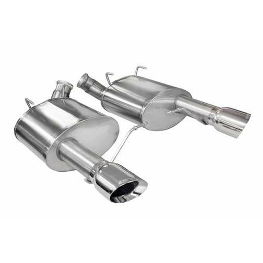 Corsa 11-14 Ford Mustang GT/Boss 302 5.0L V8 Polished Xtreme Axle-Back Exhaust - Mammoth Racing -