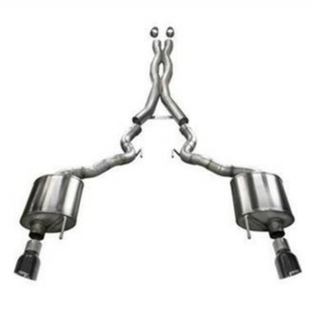 Corsa 15-16 Ford Mustang GT Convertible 5.0L V8 Black Sport Cat-Back Dual Rear Exit - Mammoth Racing -