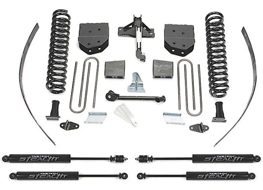 Fabtech 08-10 Ford F250 4WD 8in Rear Block Kit w/Overload - Mammoth Racing