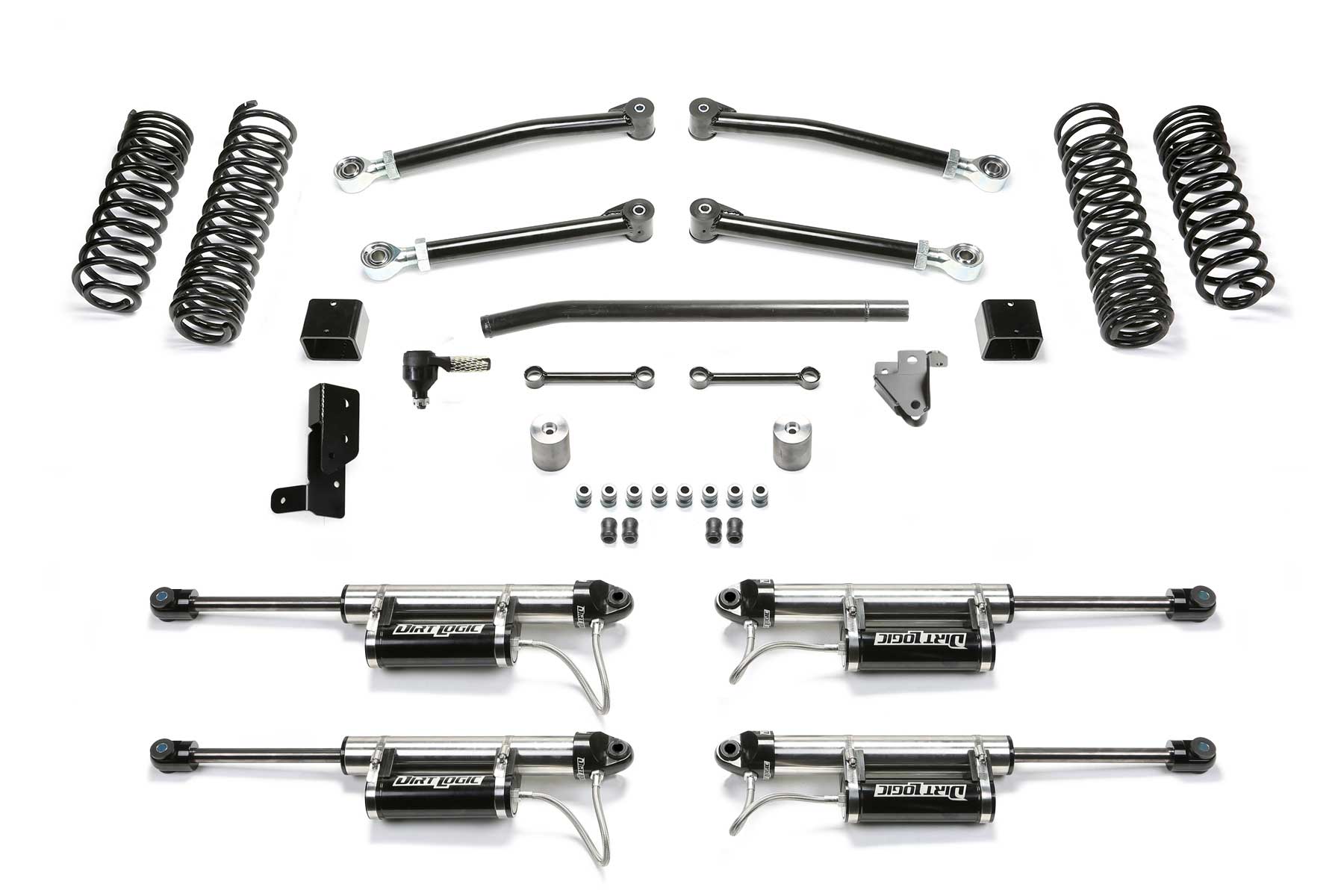 Fabtech 2021 Jeep JL 4XE 4 Dr 3in Sport System w/ Dlss Resi - Mammoth Racing -