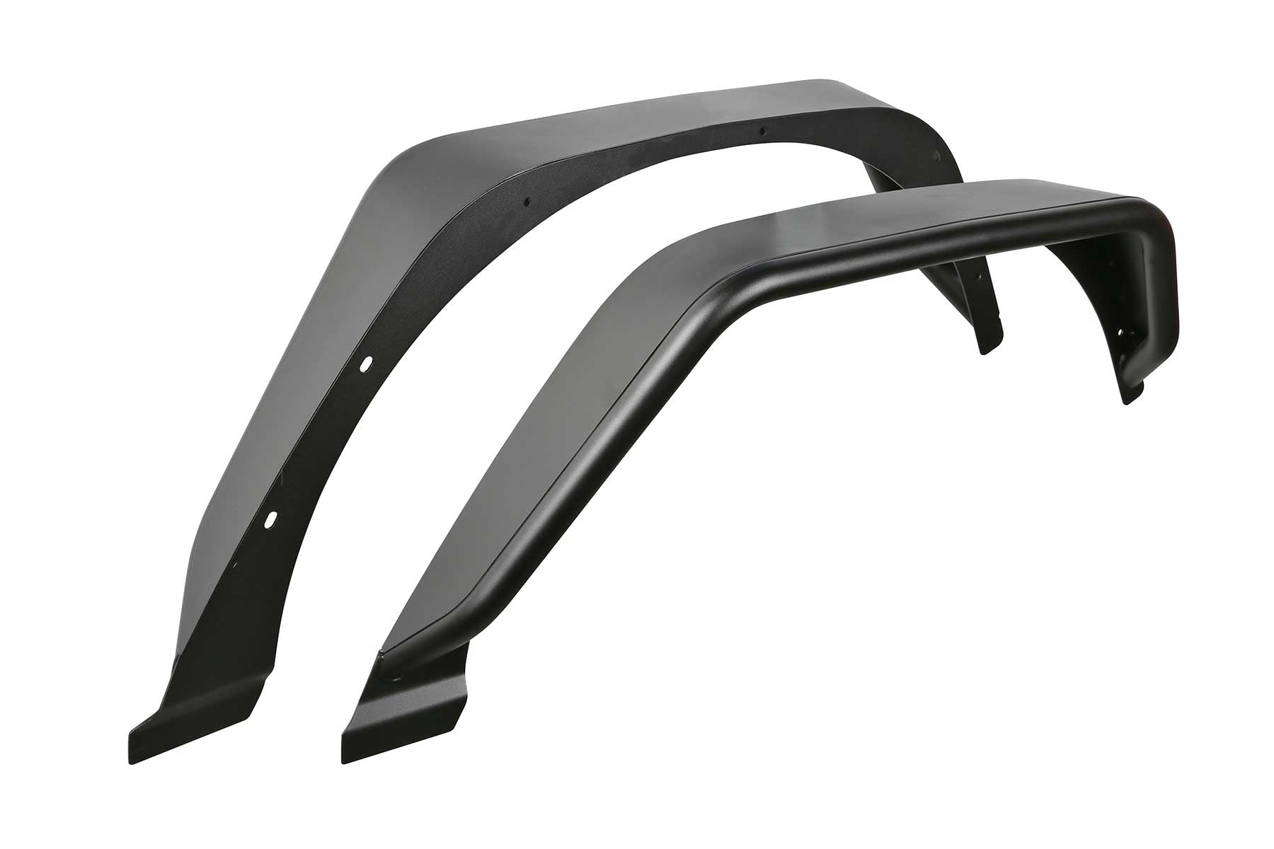 Fabtech 18-21 Jeep JL 4WD Rear Steel Tube Fenders - Textured Black - My Store