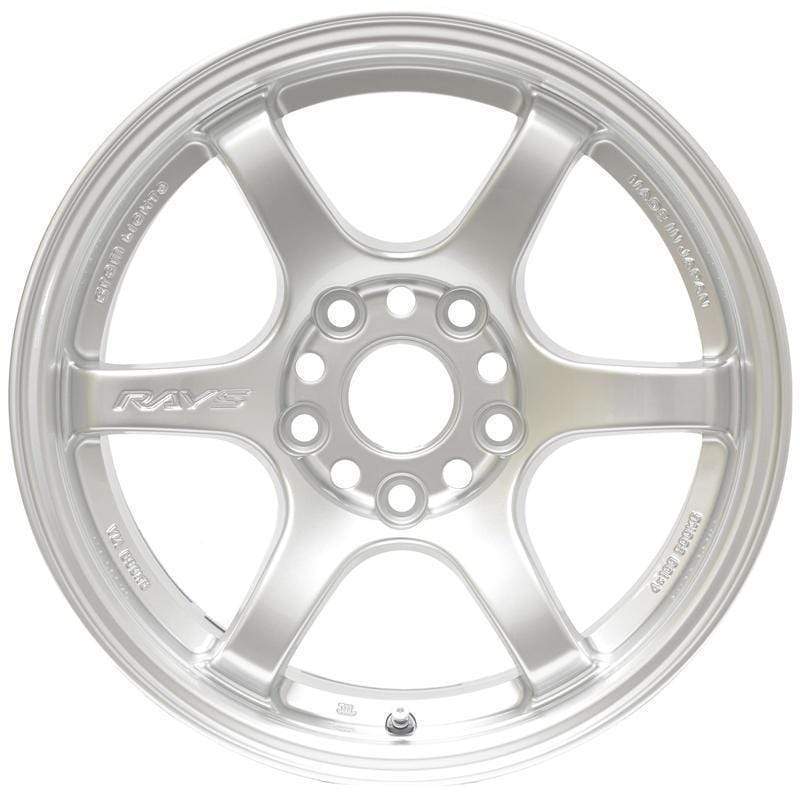 Gram Lights 57dr 15x8.0 +35 4-100 Sunlight Silver Wheel - Mammoth Racing -