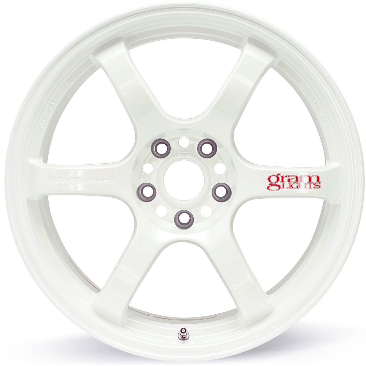 Gram Lights 57dr 15x8.0 +35 5-114.3 Champion White Wheel - Mammoth Racing -