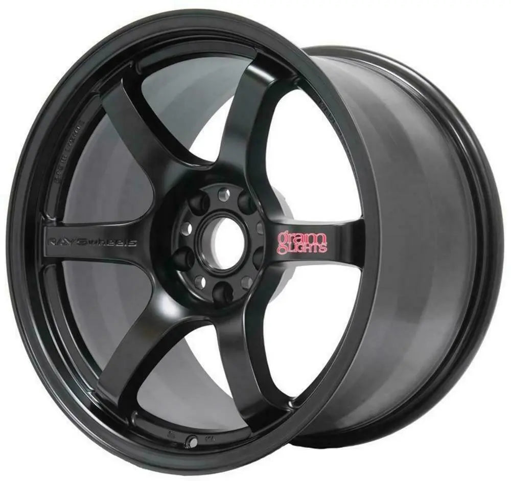 Gram Lights 57dr 18x10.5 +22 5-114.3 Semi Gloss Black Wheel - Mammoth Racing -