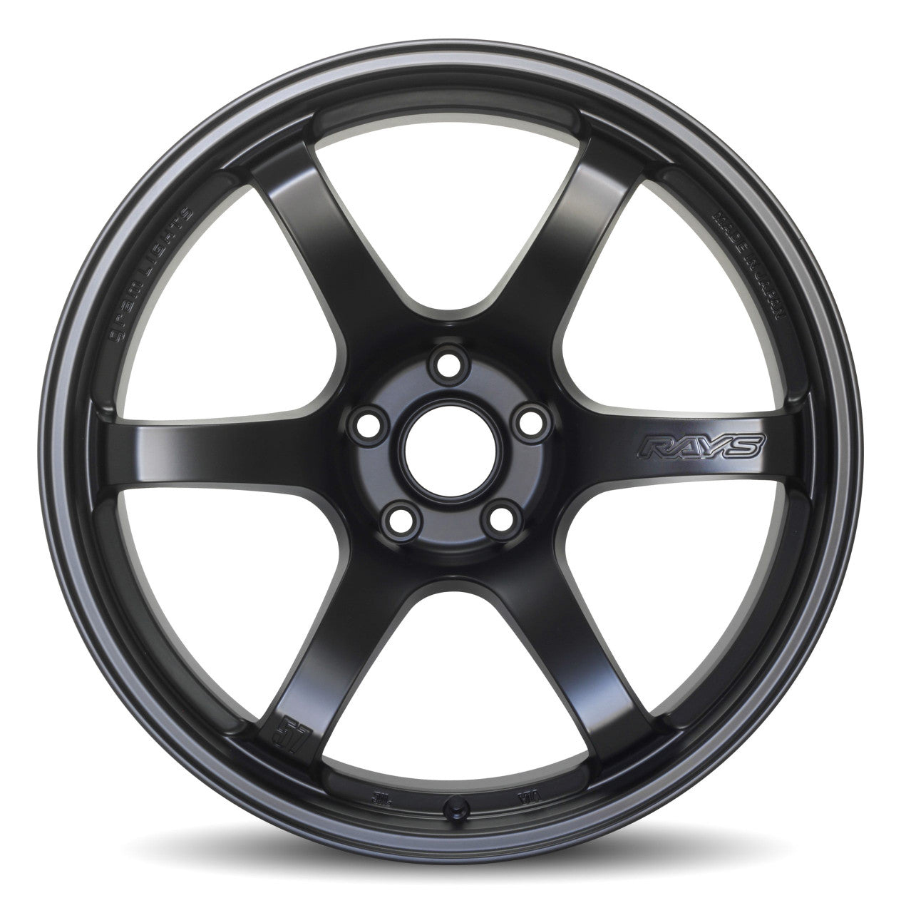 Gram Lights 57dr 18x9.5 +12 5-114.3 Semi Gloss Black Wheel - Mammoth Racing -