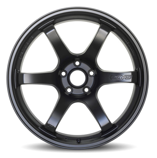 Gram Lights 57dr 18x9.5 +12 5-114.3 Semi Gloss Black Wheel - Mammoth Racing -