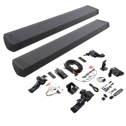 Go Rhino 22-23 Toyota Tundra Double Cab 4dr E-board E1 Electric Running Board Kit - Tex. Blk - Mammoth Racing -