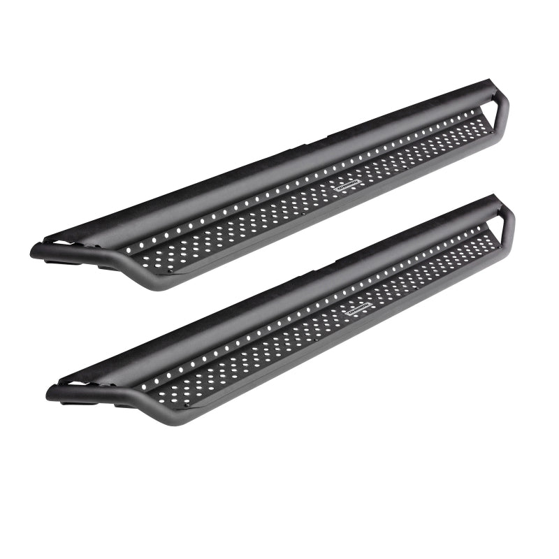 Go Rhino 20-21 Jeep Gladiator JT Dominator Extreme D1 SideSteps Complete Kit w/SideStep + Brkts - Mammoth Racing -