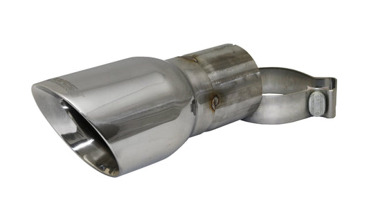 TK006 Corsa Single 4.0 Inch Polished Pro-Series Tip (Clamp Included) 3.0 Inch Inlet Universal Stainless Steel Corsa Performance - Mammoth Racing -CORTK006