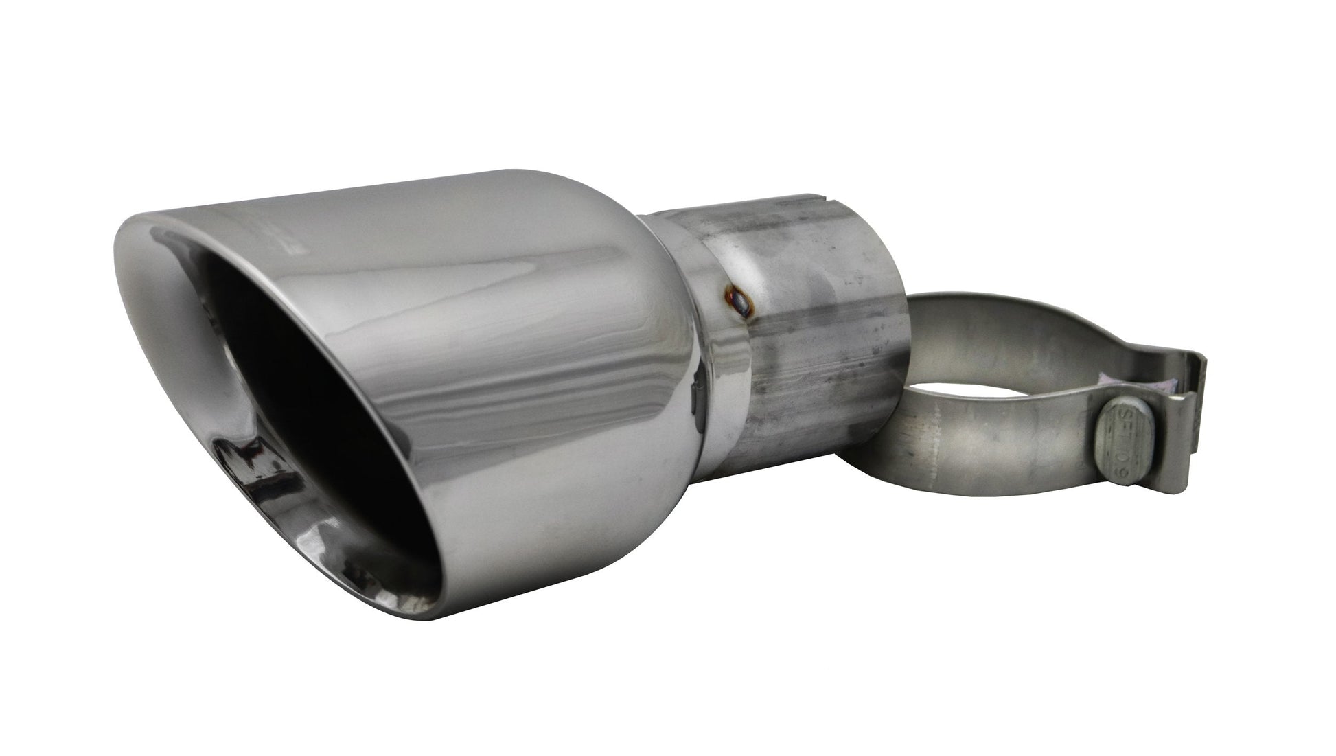 TK009 Corsa Single 4.5 Inch Polished Pro-Series Tip (Clamp Included) - Mammoth Racing -CORTK009