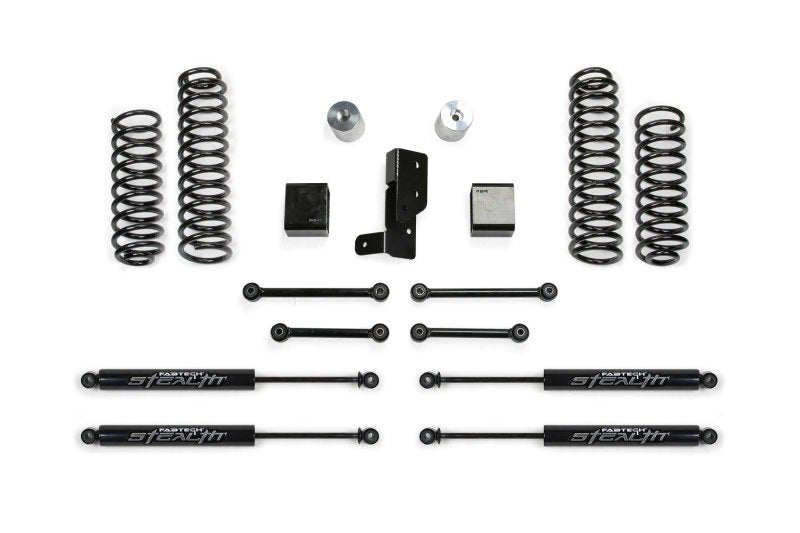 Fabtech 2018 Jeep JL 4WD 4-Door 3in/5in Coilover Conversion Mount Kit - Mammoth Racing -