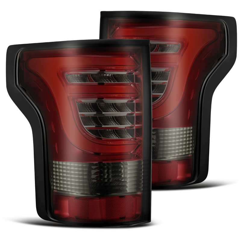 AlphaRex 15-17 Ford F-150 (Excl Models w/Blind Spot Sensor) PRO-Series LED Tail Lights Red Smoke - Mammoth Racing -