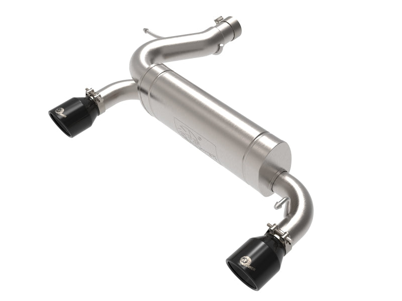 aFe Vulcan 3in 304 SS Axle-Back Exhaust 2021 Ford Bronco L4-2.3L (t)/V6-2.7L (tt) w/ Black Tips - Mammoth Racing -