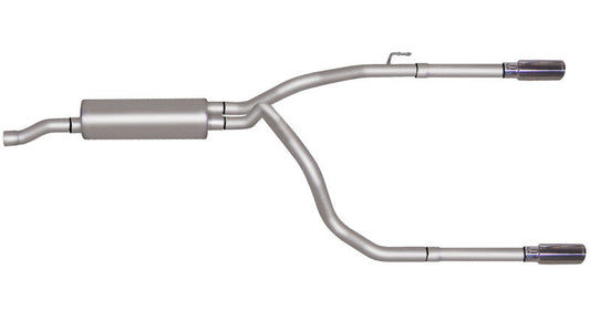 Gibson 11-18 Ram 1500 Big Horn 5.7l 2.5in Cat-Back Dual Split Exhaust - Stainless - Mammoth Racing -