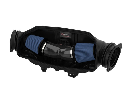 aFe 2020 Chevrolet Corvette C8 Track Series Carbon Fiber Cold Air Intake System With Pro 5R Filters - Mammoth Racing -