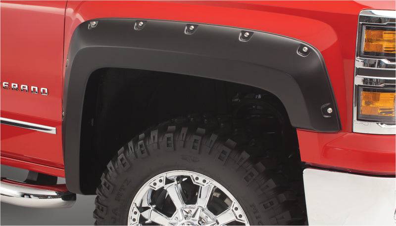 Bushwacker 19-22 GMC Sierra 1500 Extend-A-Fender Style Flares 4 Piece Set- Black - Mammoth Racing -
