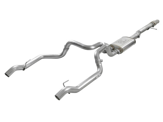 aFe Vulcan Series 4in-3in 304-SS Exhaust Cat-Back 2019 GM Silverado / Sierra 1500 V8-5.3L w/ OE Tips - Mammoth Racing -