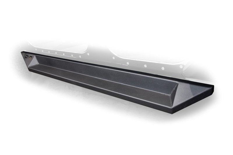 DV8 Offroad 07-18 Jeep Wrangler JK Plated Steel Rock Slider Steps - Matte Black (4 Door Only) - Mammoth Racing -