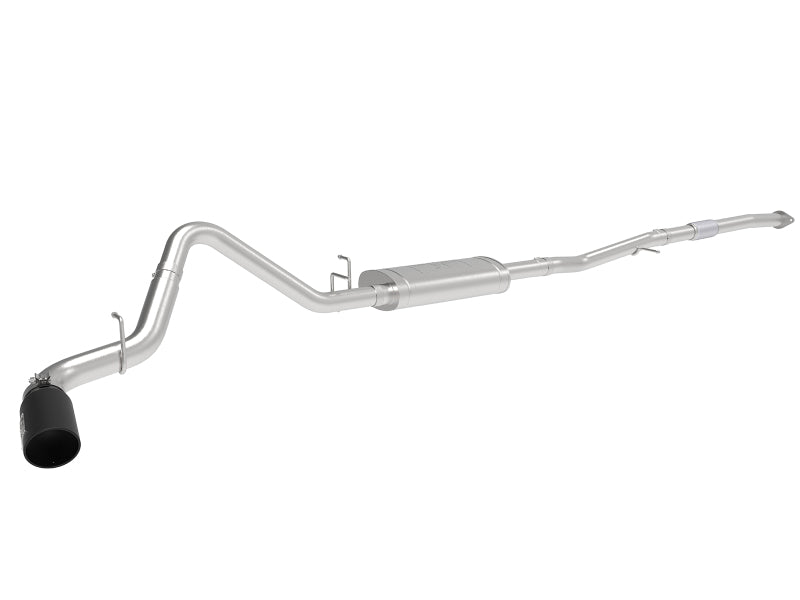 AFE Apollo GT Series 19-20 GM 1500 2.7L (T) 409 SS CB Exhaust System w/Black Tip - Mammoth Racing -