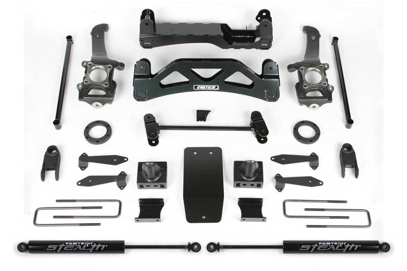Fabtech 04-08 Ford F150 4WD V8 Only 6in Basic Sys w/Frt Shk Extns & Stealth Rr - Mammoth Racing -