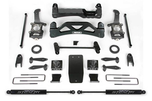 Fabtech 04-08 Ford F150 4WD V8 Only 6in Basic Sys w/Frt Shk Extns & Stealth Rr - Mammoth Racing -